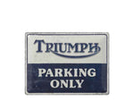 Triumph Parking Tin Sign