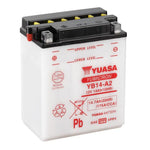 YUASA YB14A2PK - comes with acid pack