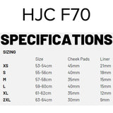 F70 SIZING