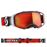 Prospect Goggle White Red Orange Chrome Works Lens